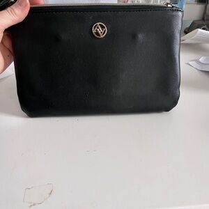 Elegant Black Leather Clutch
